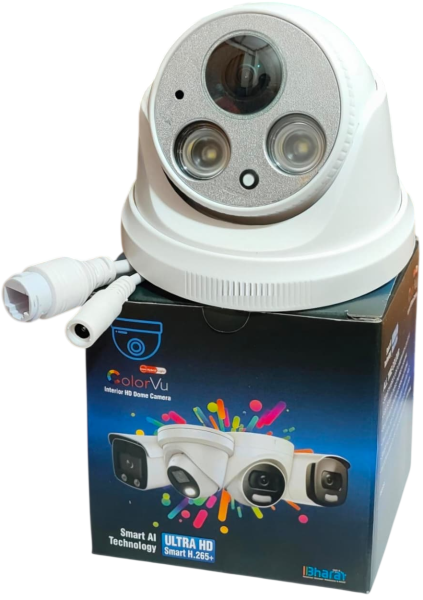 5mp Fisheye ip poe with audio 2 array starlight light dome camera with box & printing (H44 hisilicon pcb+Fisheye Lens)