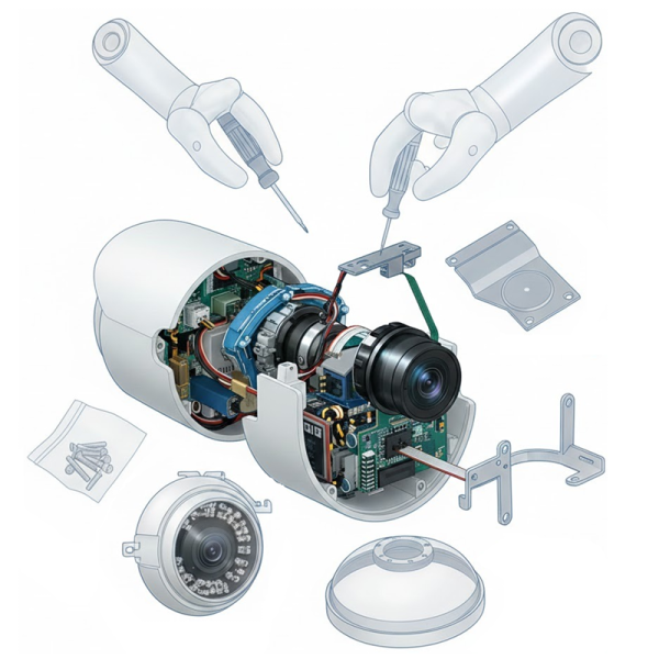 Ip camera assembling charges