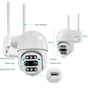 IP 10X zoom PTZ onvif 3mp wifi camera (carecam pro)