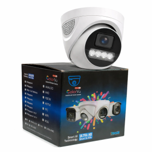 5mp ip poe with audio 4 array starlight light bullet camera with box & printing (H55Y PCB, Lens-4mm YT1081)