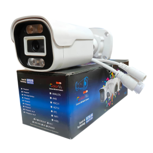 5mp ip poe with audio 4 array starlight light bullet camera with box & printing (L34 PCB, Lens-4mm YT1086)